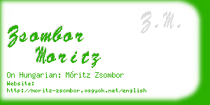 zsombor moritz business card